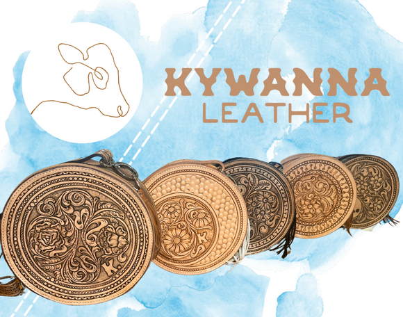 Kywanna Leather Round Bags